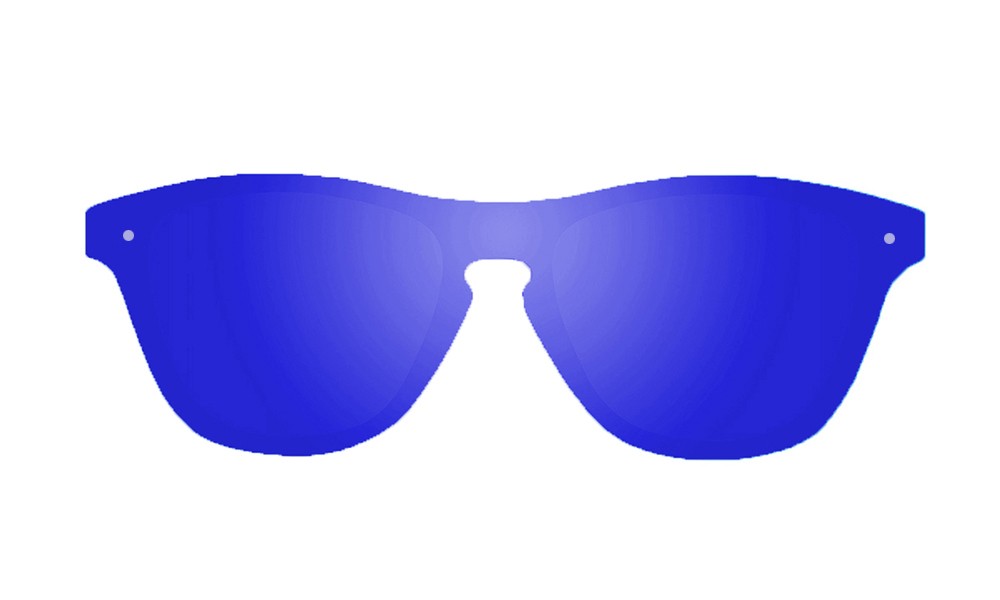 sunpers sunglasses Gafas de sol - negro mate / lente plana azul espejo | SUNPERS