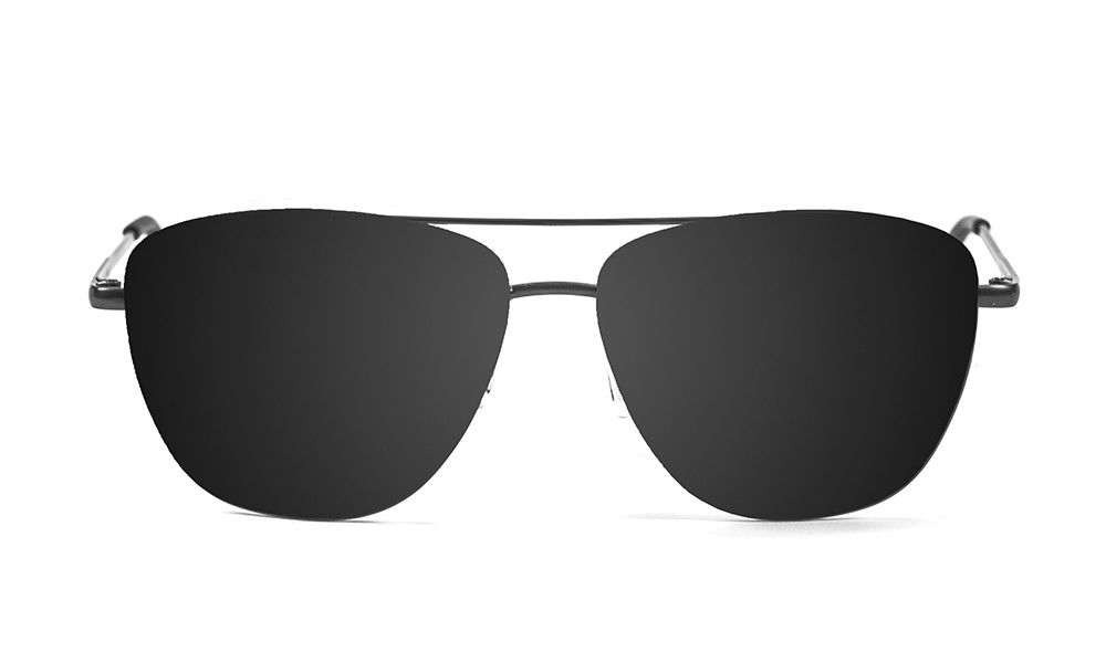 sunpers sunglasses Gafas de sol - negro mate metálico / lente plana ahumada | SUNPERS