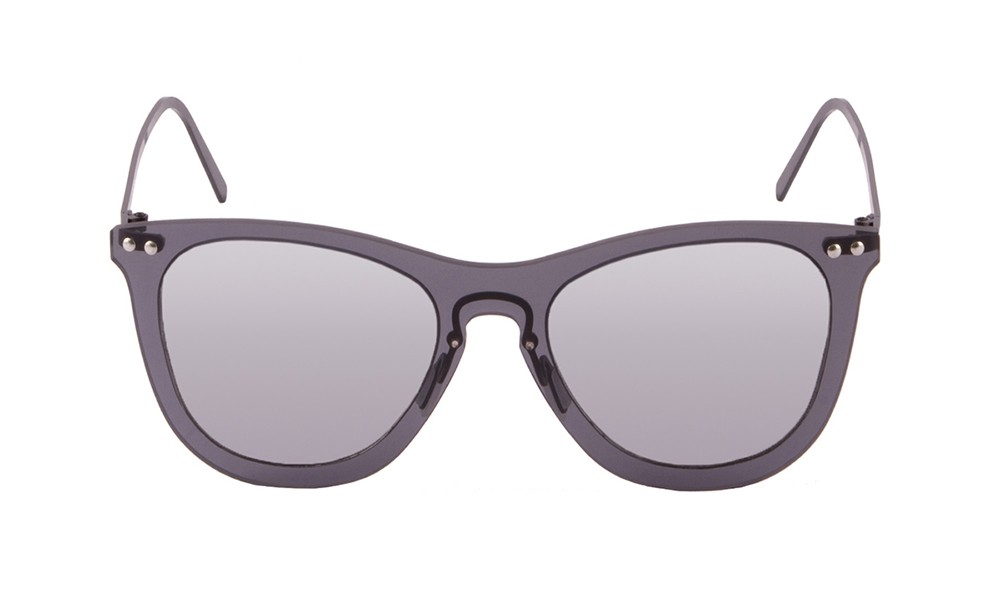 Sunpers Sunglasses Gafas De Sol - Negro Transparente/ Patilla Negra Metálica | SUNPERS