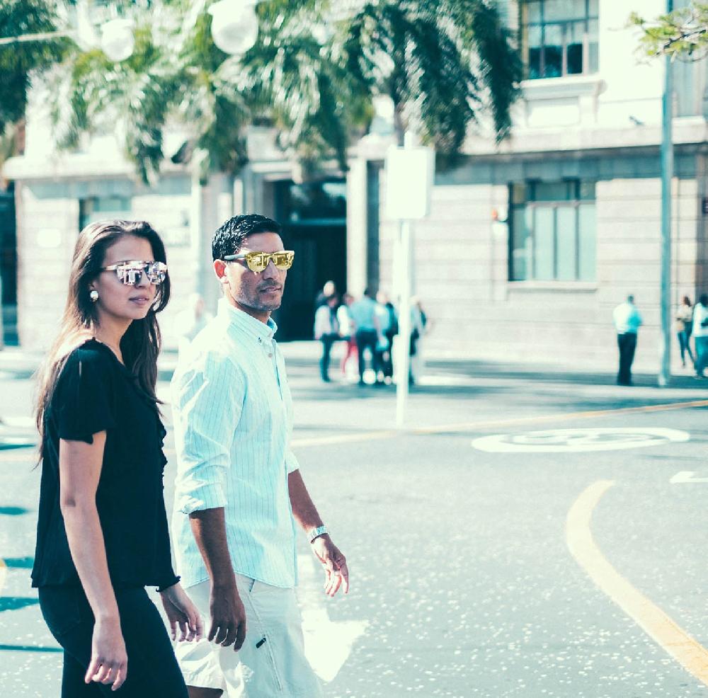 Sunpers Sunglasses Gafas De Sol - Policarbonato / Lente Plana Dorada | SUNPERS