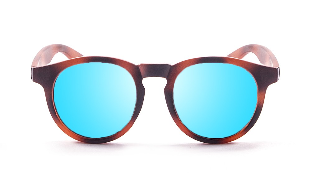 sunpers sunglasses Gafas de sol - revo / líneas verticales / marrón / lente azul cielo | SUNPERS