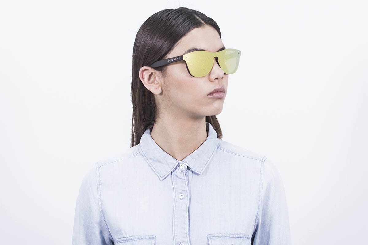 Sunpers Sunglasses Gafas De Sol - Revo / Marrón Efecto Carey / Lente Plana Dorada | SUNPERS