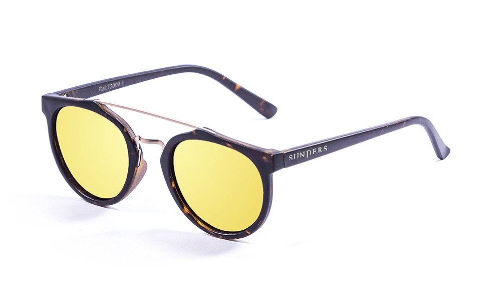 Sunpers Sunglasses Gafas De Sol - Revo / Marrón Efecto Carey Pulido / Lente Amarilla | SUNPERS