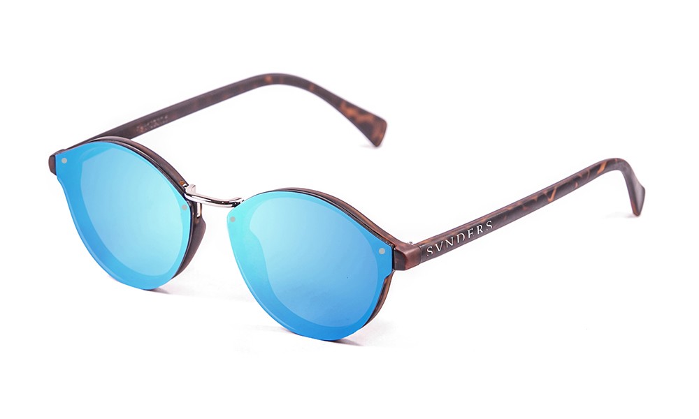 Sunpers Sunglasses Gafas De Sol - Revo / Marrón / Lente Plana Azul Cielo | SUNPERS