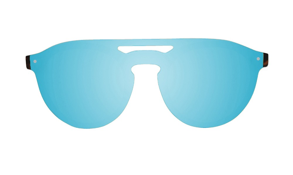 sunpers sunglasses Gafas de sol - revo / negro - dorado / lente plana azul cielo | SUNPERS