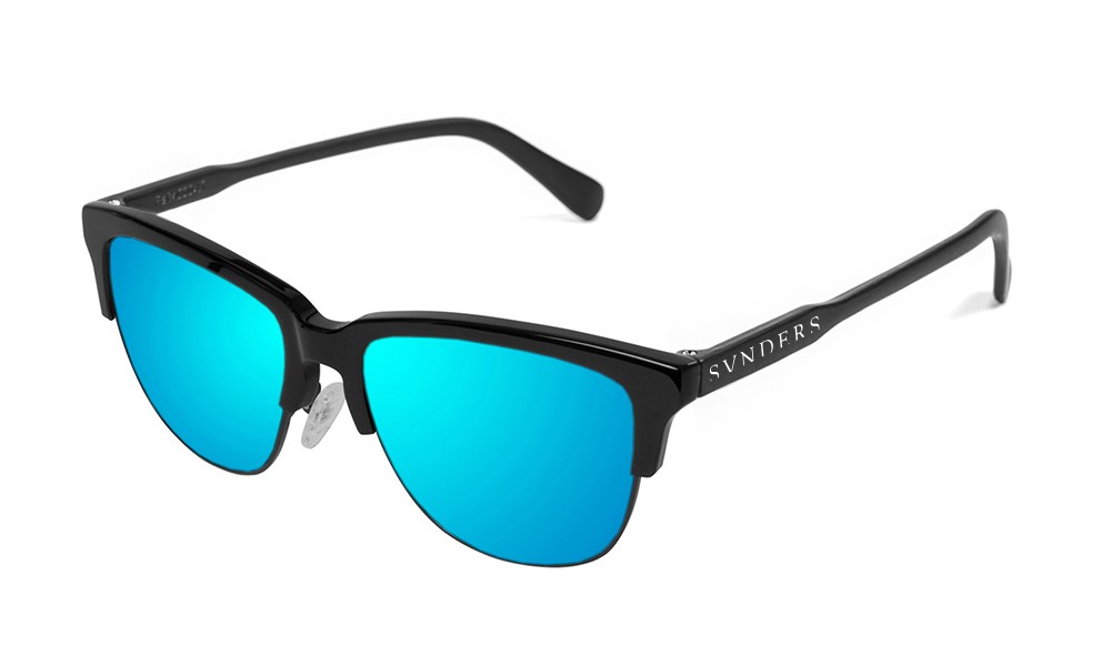 Sunpers Sunglasses Gafas De Sol - Revo / Negro Mate / Lente Azul Cielo | SUNPERS