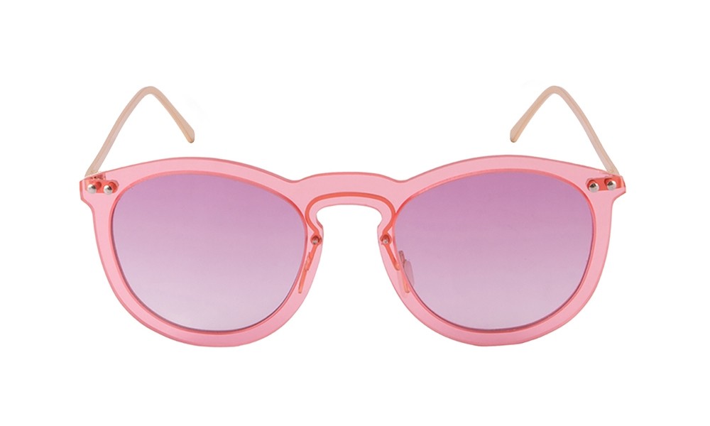 Sunpers Sunglasses Gafas De Sol - Rosa Transparente/ Patilla Dorada | SUNPERS