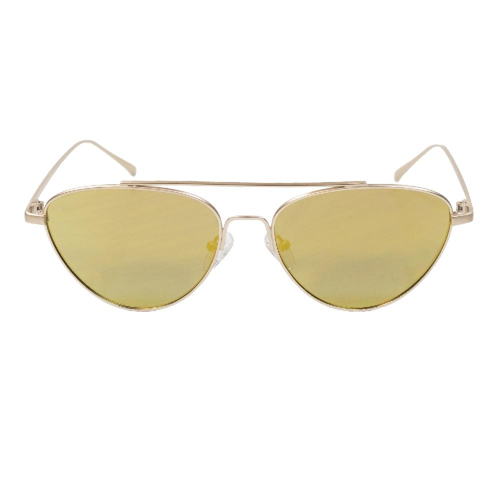 Sunpers Sunglasses LOLITA METAL MATTE GOLD FRAME MIRROR GOLD LENS | SUNPER SUNGLASSES