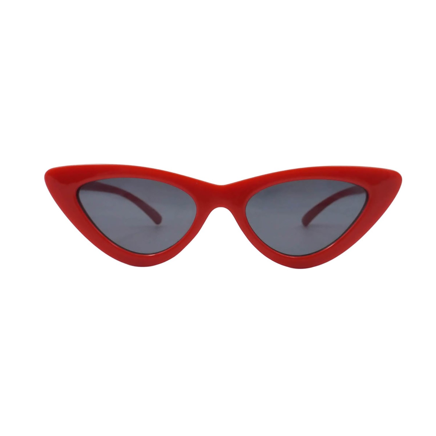 Sunpers Sunglasses LOLITA SHAPE POLYCARBONATE SHINY RED FRAME SMOKE LENS | SUNPERS SUNGLASSES