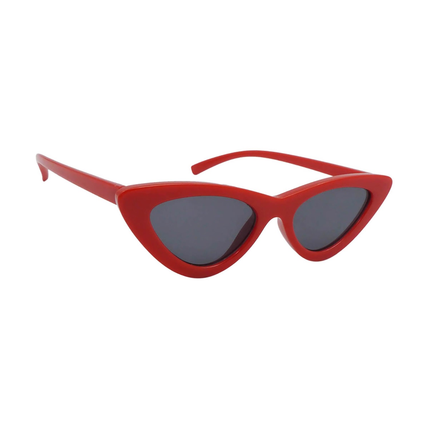 sunpers sunglasses LOLITA SHAPE POLYCARBONATE SHINY RED FRAME SMOKE LENS | SUNPERS SUNGLASSES