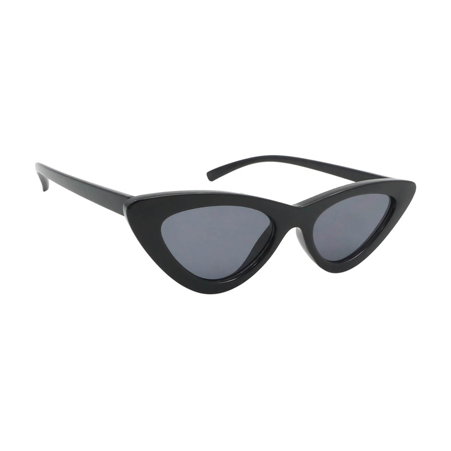 sunpers Sunglasses LOLITA SHAPE SHINY BLACK FRAME SMOKE LENS | SUNPERS SUNGLASSES