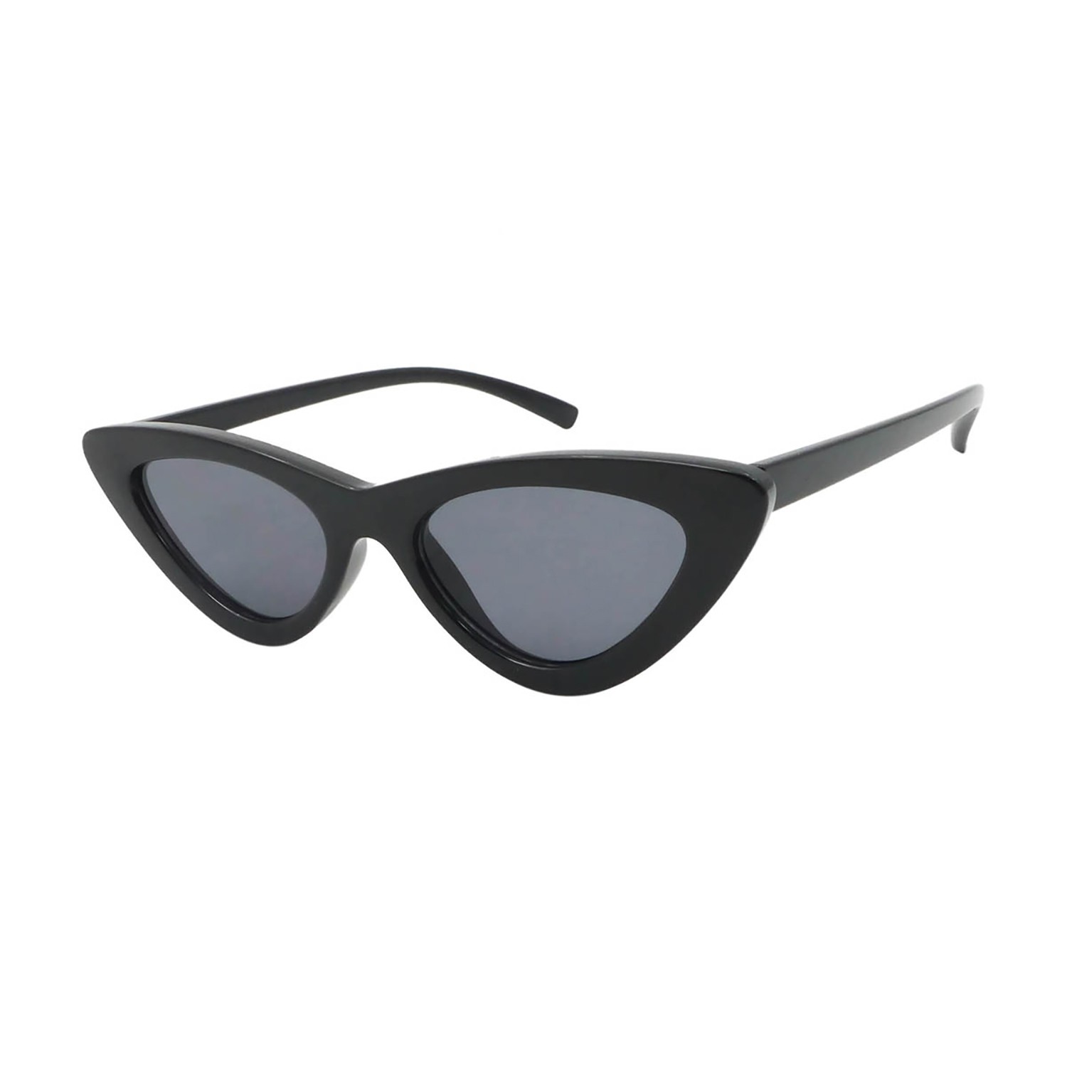 sunpers Sunglasses LOLITA SHAPE SHINY BLACK FRAME SMOKE LENS | SUNPERS SUNGLASSES