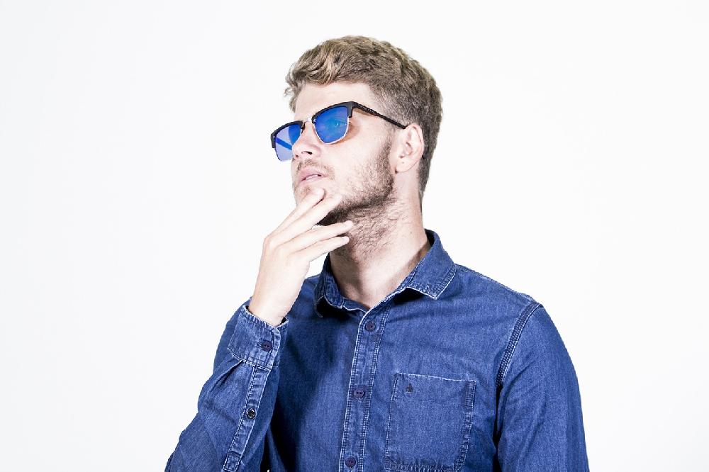 Sunpers Sunglasses San Francisco - Clubmaster / Carey - Azul Cielo