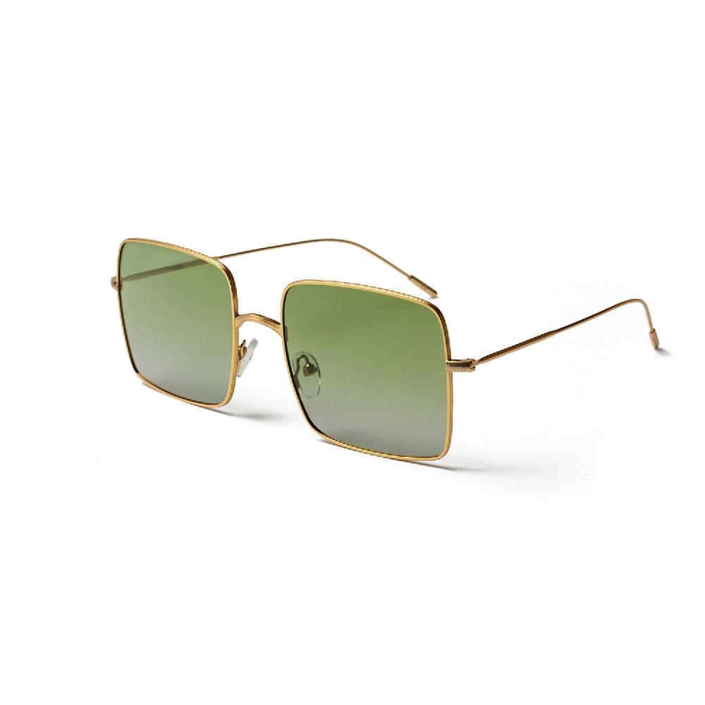 Sunpers Sunglasses WINSLET GOLD FRAME AND GRADIENT GREEN LENS | SUNPERS SUNGLASSES
