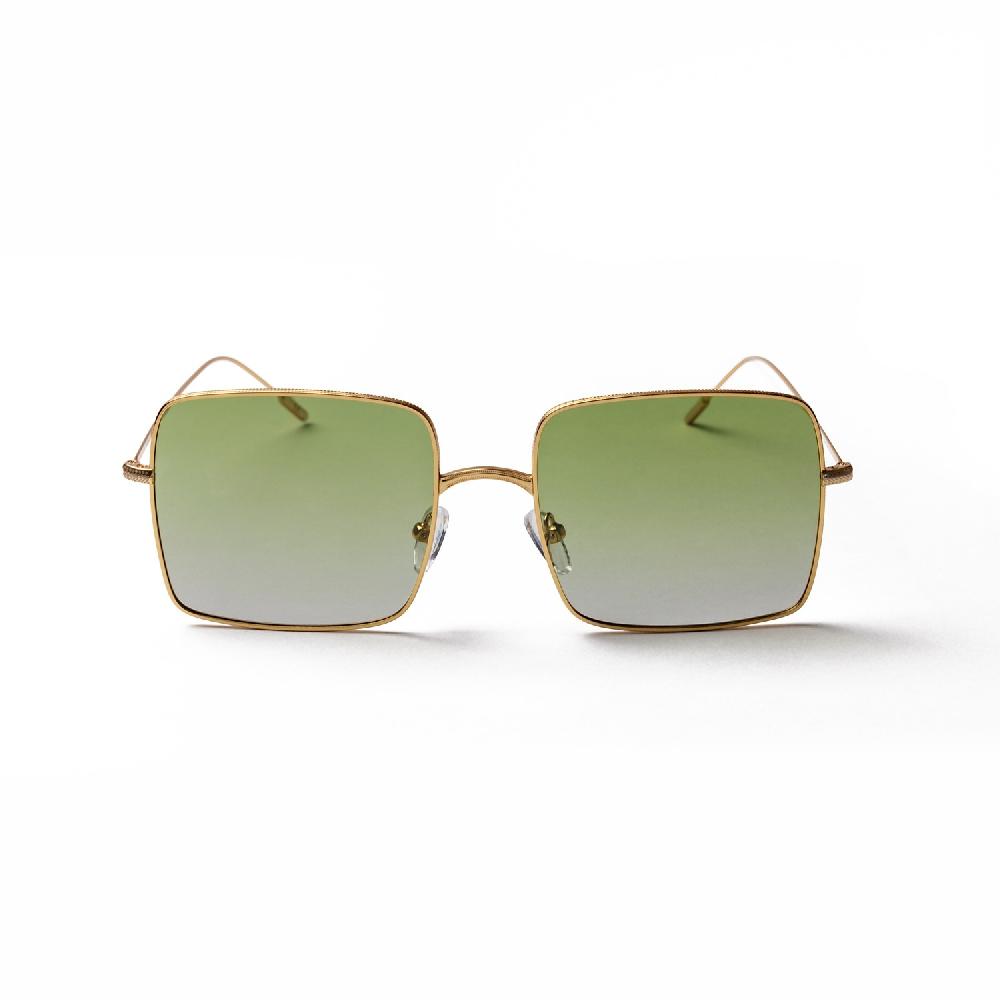 Sunpers Sunglasses WINSLET GOLD FRAME AND GRADIENT GREEN LENS | SUNPERS SUNGLASSES