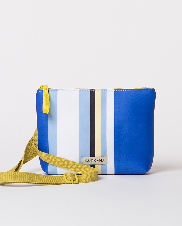 Surkana Bandolera De Neopreno Estampada Azul