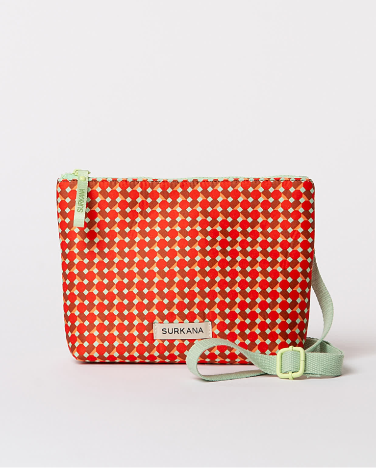 Surkana Bandolera De Neopreno Estampada Rojo