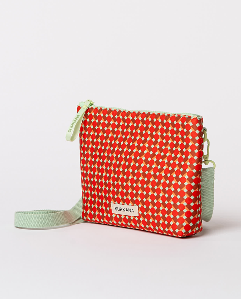 Surkana Bandolera De Neopreno Estampada Rojo