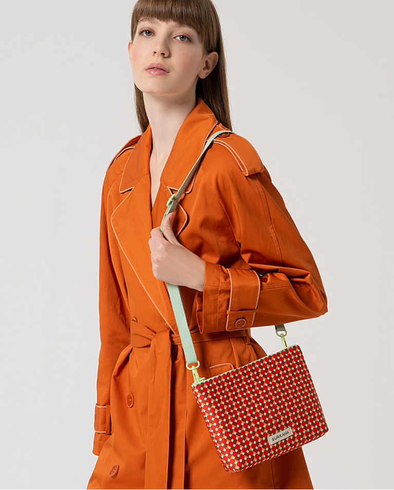 surkana Bandolera de neopreno estampada Rojo