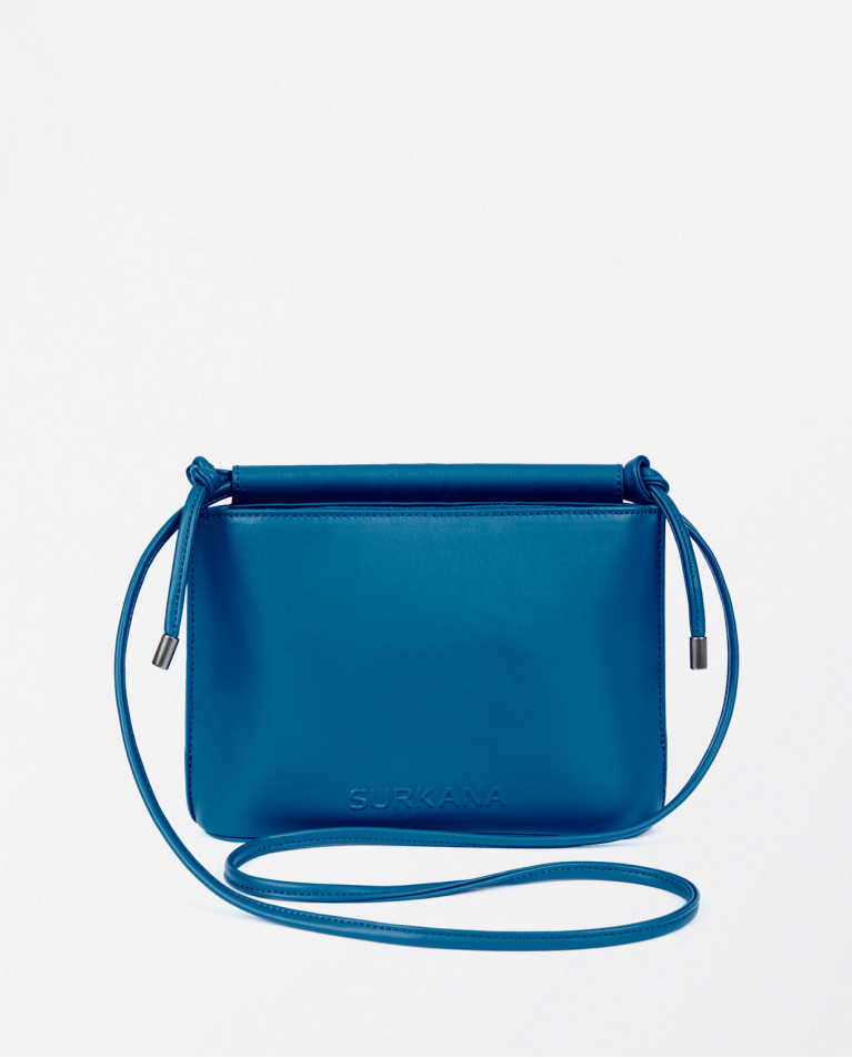 Surkana Bandolera De Piel Vegana Azul