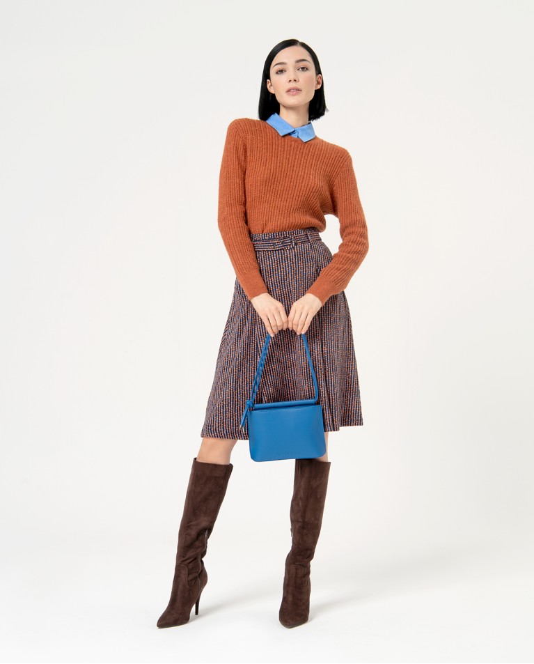 Surkana Bandolera De Piel Vegana Azul