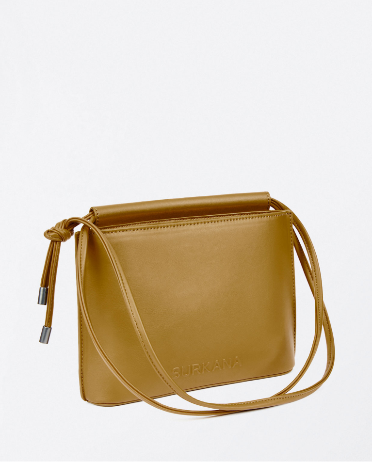 Surkana Bandolera De Piel Vegana Camel