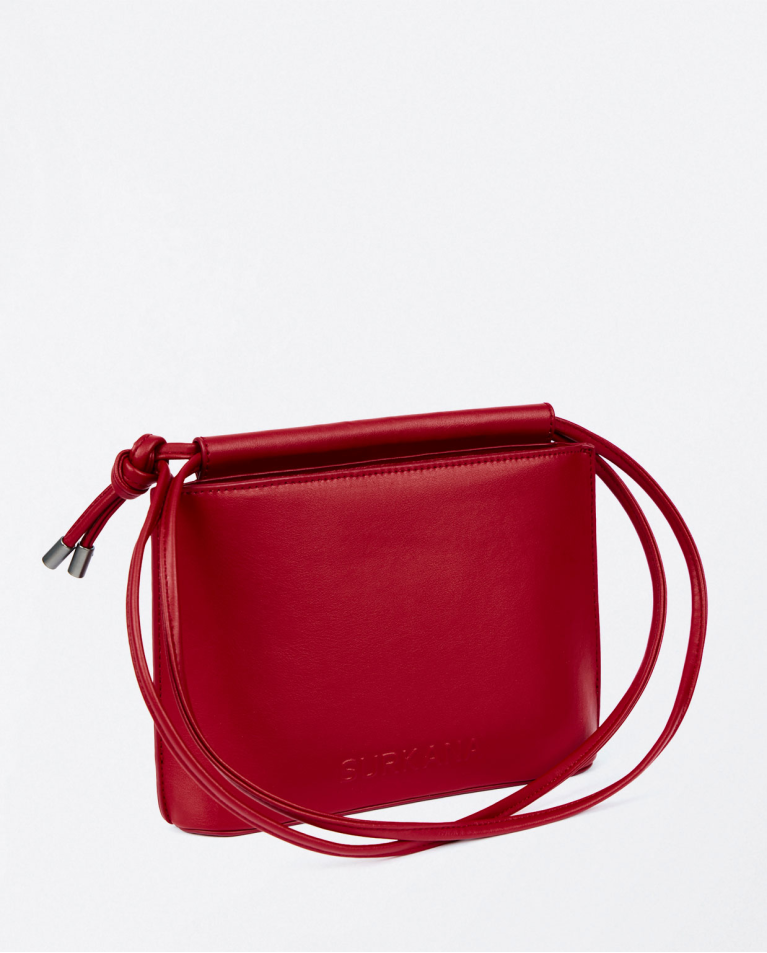 Surkana Bandolera De Piel Vegana Rojo