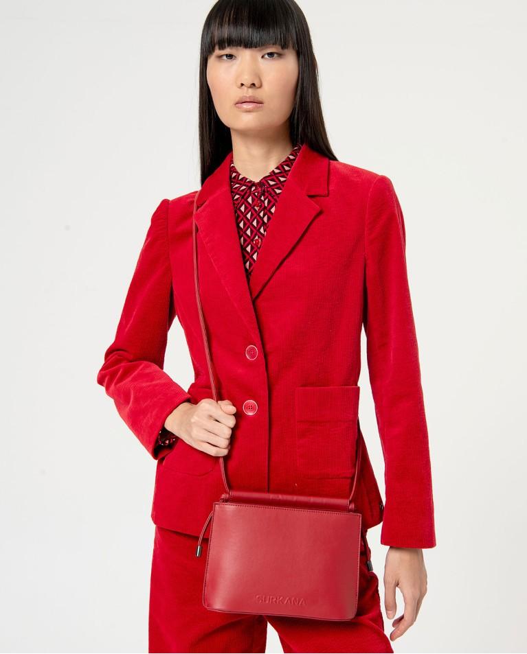 Surkana Bandolera De Piel Vegana Rojo