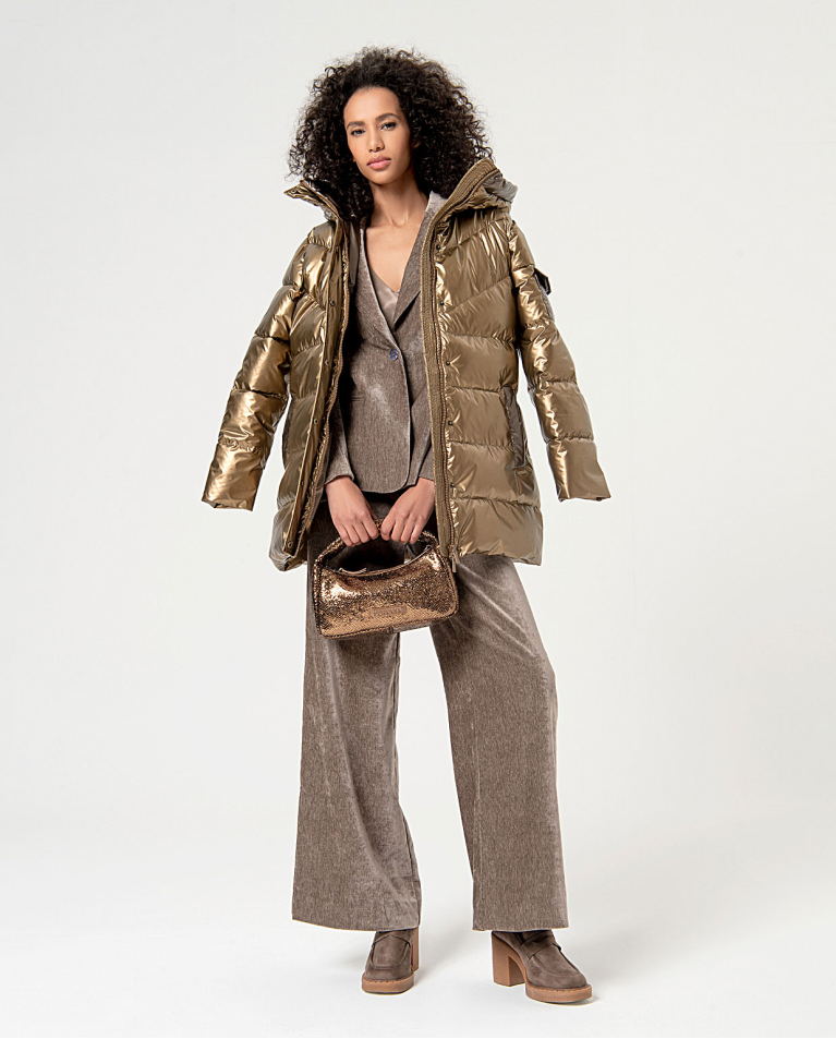 Surkana Blazer Elástica De Terciopelo Lisa Piedra