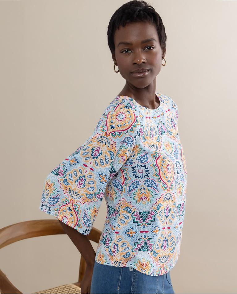 Surkana Blusa Oversize Viscosa Ecovero Multi