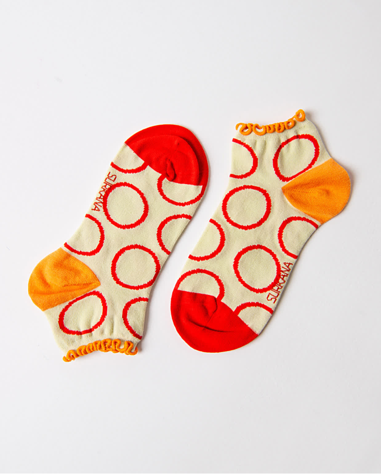 surkana Calcetín corto jacquard Turquesa