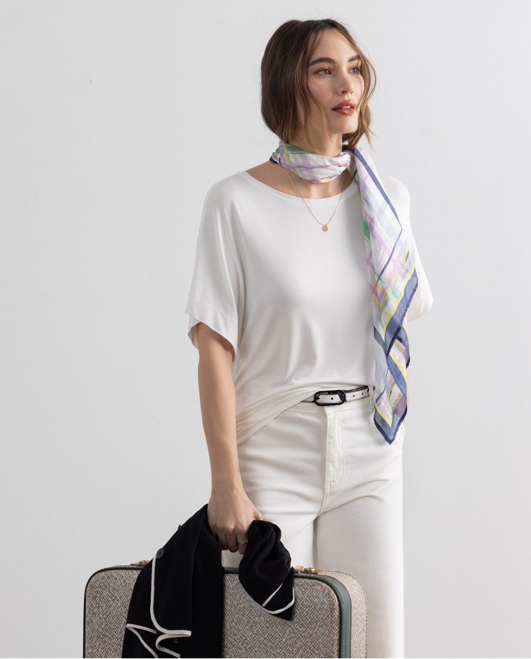 Surkana Camiseta Elástica Bamboo Lisa Blanco