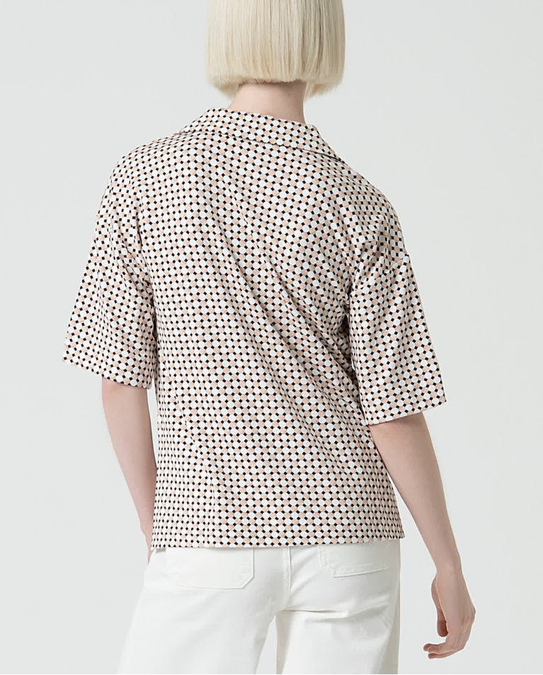 Surkana Camiseta Elástica Cuello Polo Blanco Roto