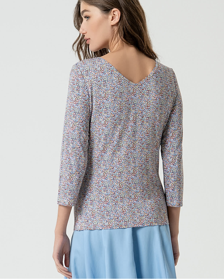 Surkana Camiseta Elástica Estampada Azul