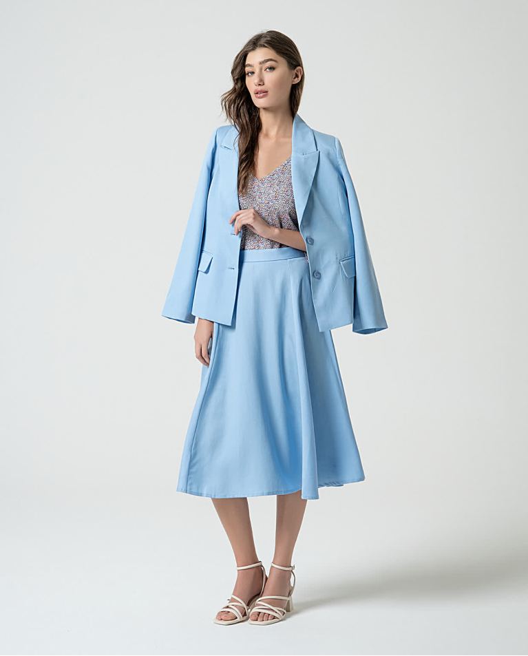 Surkana Camiseta Elástica Estampada Azul