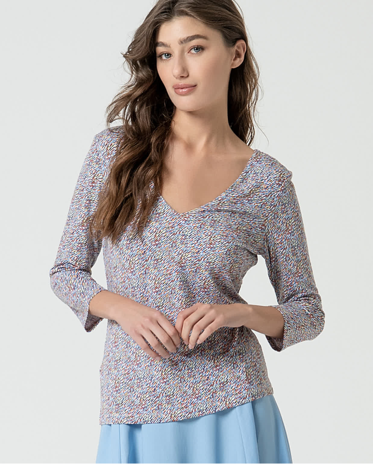 surkana Camiseta elástica estampada Azul