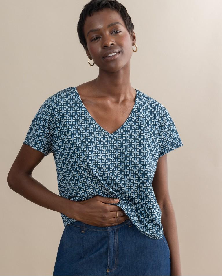 surkana Camiseta elástica estampada Azul