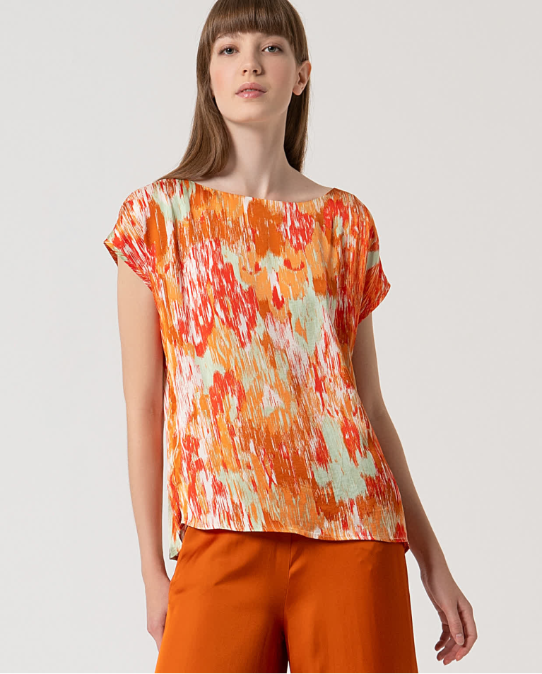 surkana Camiseta Satinada Estampada Multi