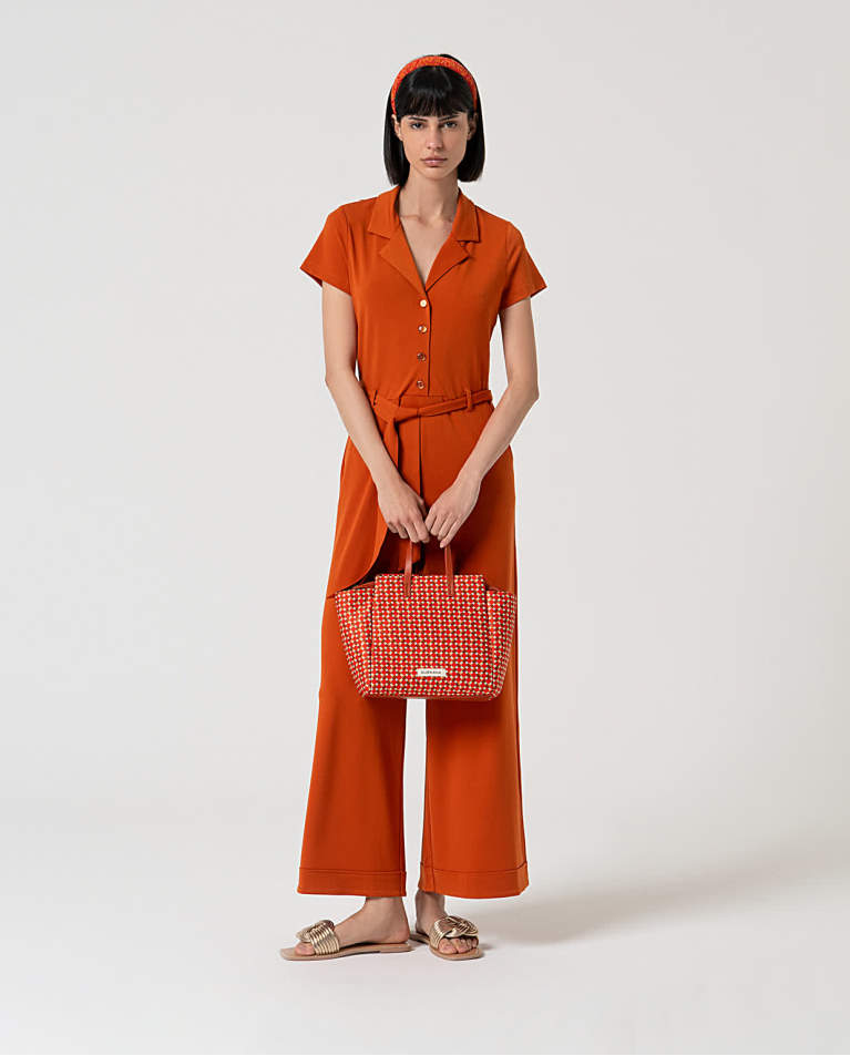 Surkana Cartera De Neopreno Estampada Rojo