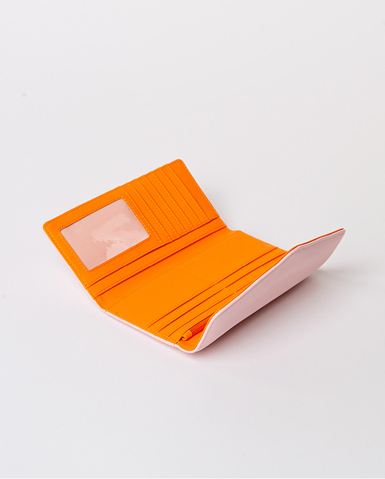 Surkana Cartera Sobre Con Solapa Lisa Rosa