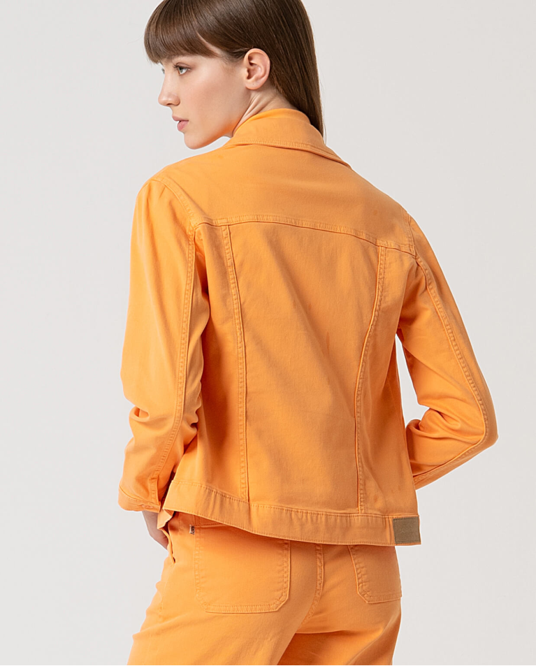 Surkana Chaqueta Denim Lisa Mandarina