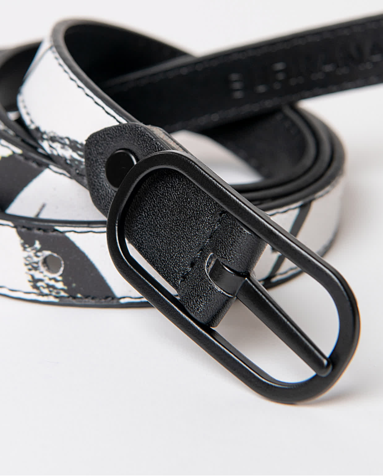 Surkana Cinturón Fino Reversible Negro