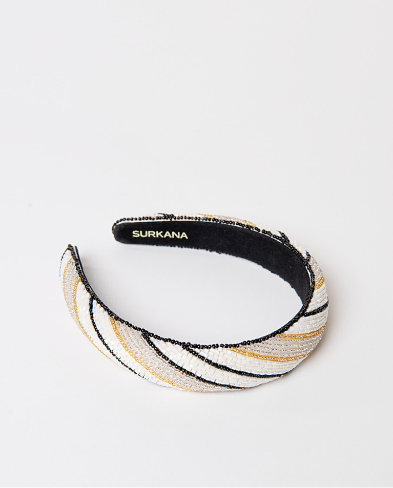 Surkana Diadema Abalorios Crudo