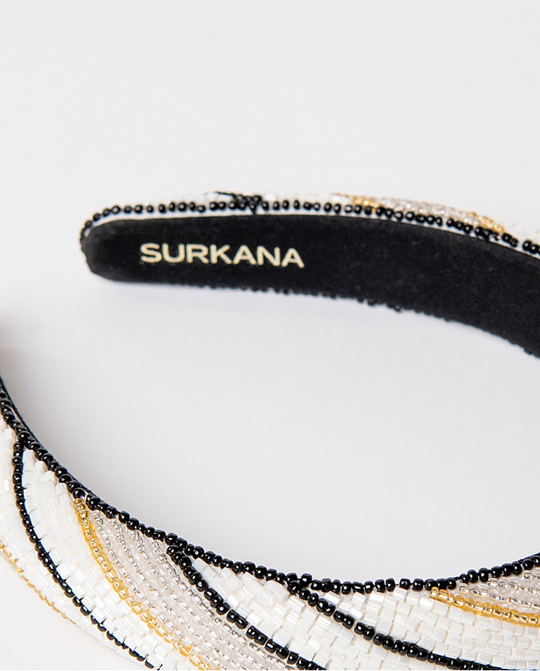 Surkana Diadema Abalorios Crudo