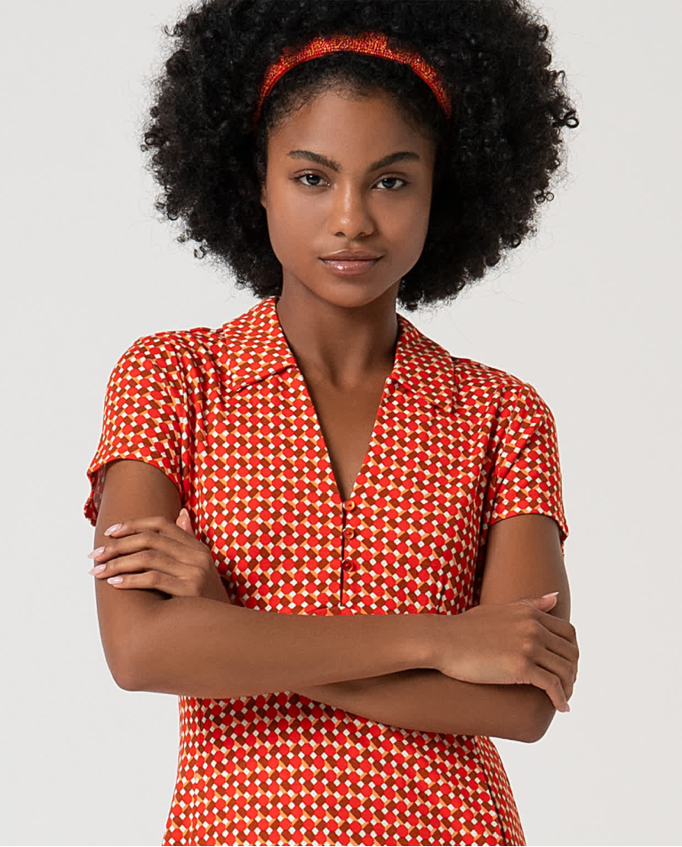 surkana Diadema abalorios Naranja