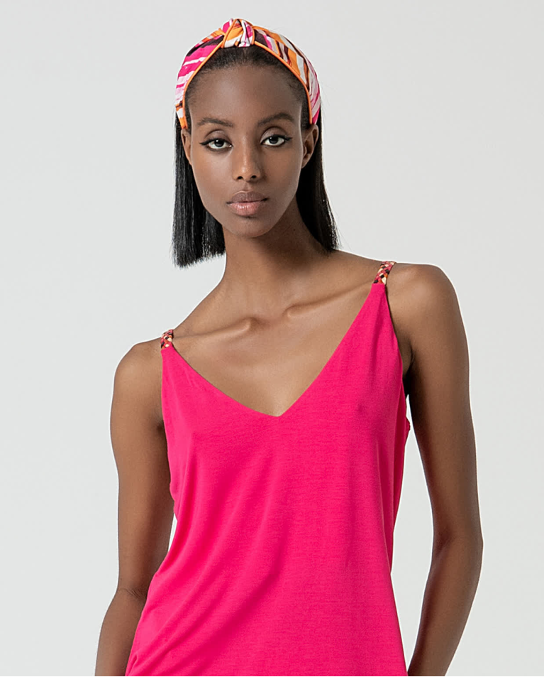 surkana Diadema forrada estampada Fucsia