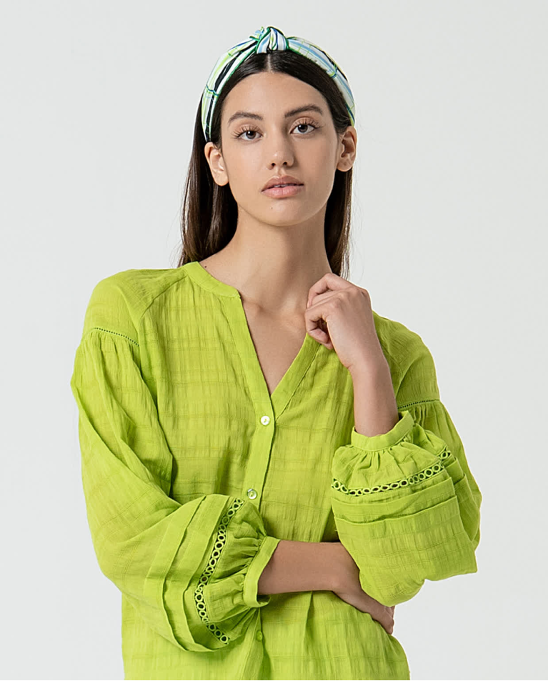 surkana Diadema forrada estampada Turquesa