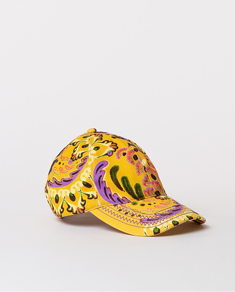 Surkana Gorra Béisbol Estampada Amarillo