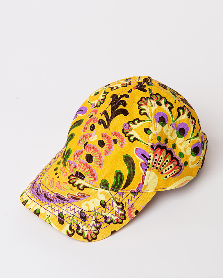 Surkana Gorra Béisbol Estampada Amarillo