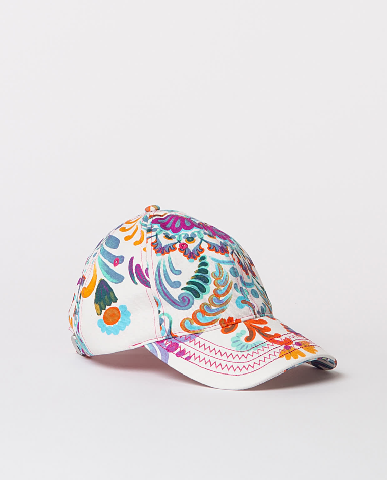 Surkana Gorra Béisbol Estampada Blanco